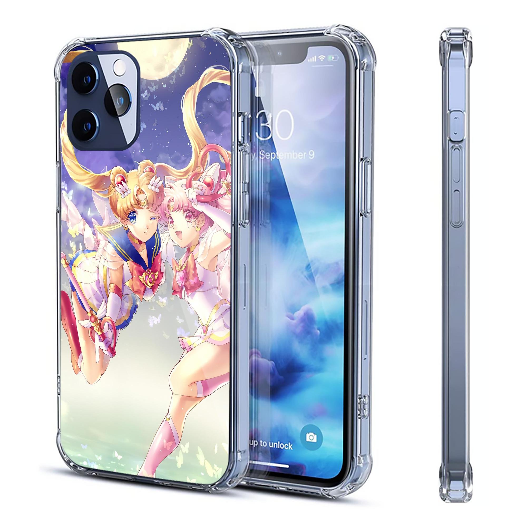 （画像用） 美少女戦士セーラームーン Sailor Moon 【iPhone 12シリーズ対応】透明スマホケース（クリアソフトケース）